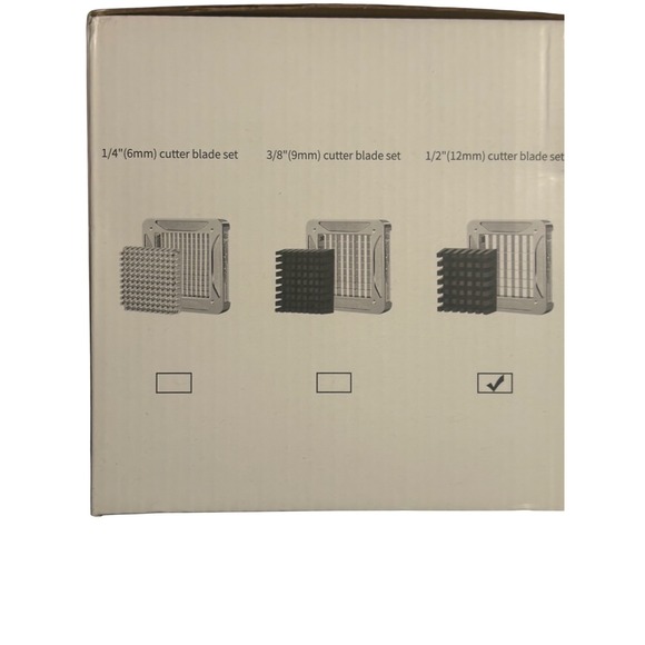 Sopito French Fry Cutter Stainless Steel Potato Slicer w/ 1/2" Blade - Picture 7 of 7